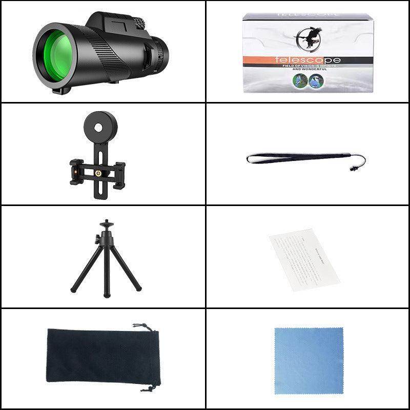 Handheld monocular telescope