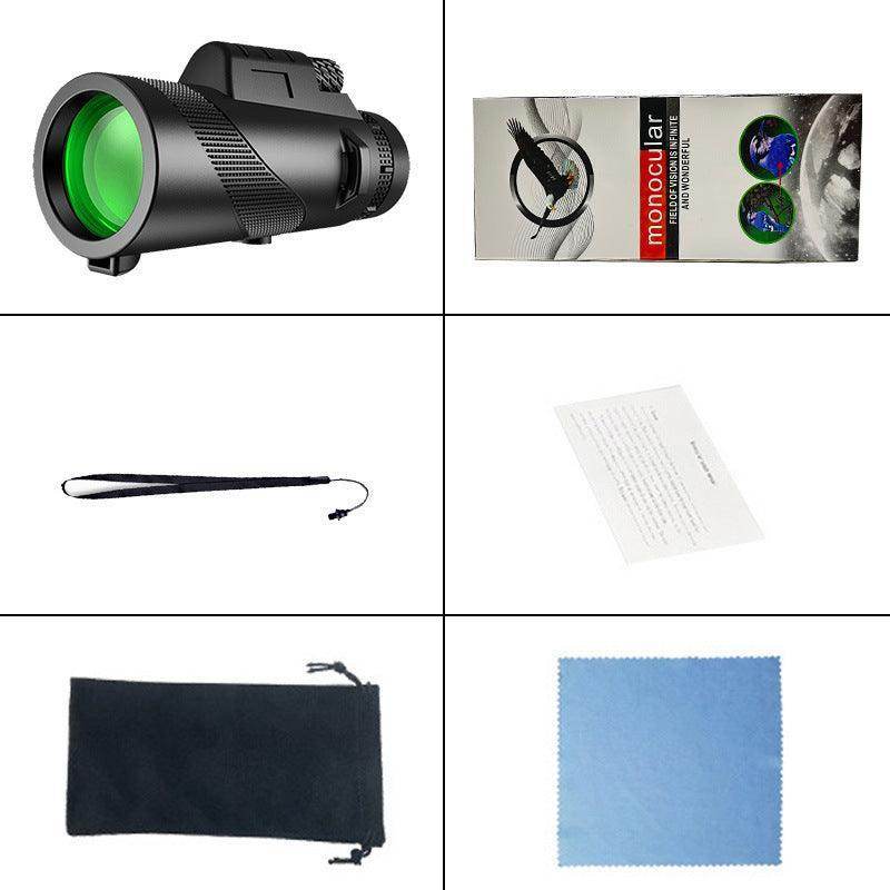Handheld monocular telescope
