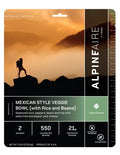 AlpineAire Mexican Style Veggie Bowl | Vegetarian & Gluten-Free Cook-in-Pouch Meal