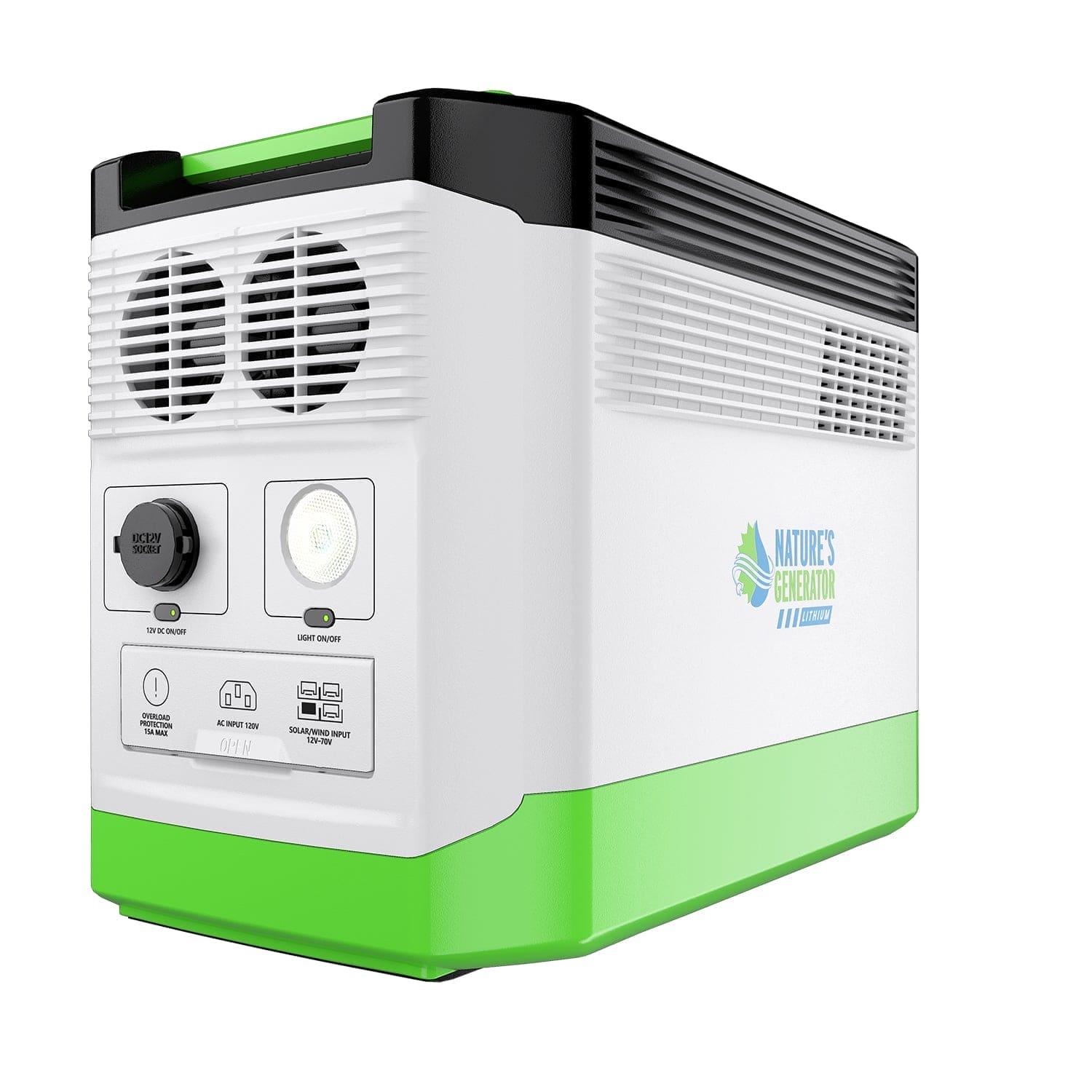 High Capacity Lithium 1800 Solar Generator and Transfer Switch
